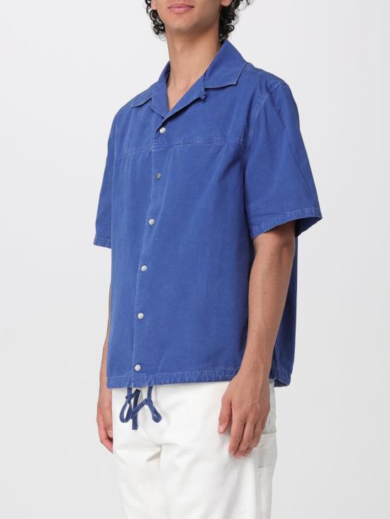 26SS 마르니 반팔 셔츠 CUMU0384GXUSCZ18 00B60 Blue - MARNI