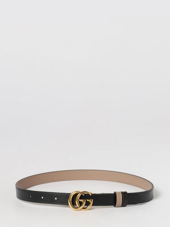 26SS 구찌 GG 마몽 리버시블 씬 벨트 6594180YATC 5793 Pink - GUCCI