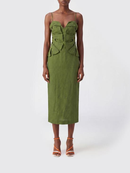 26SS 팜 리오 롱 원피스 358967 L0013 Green