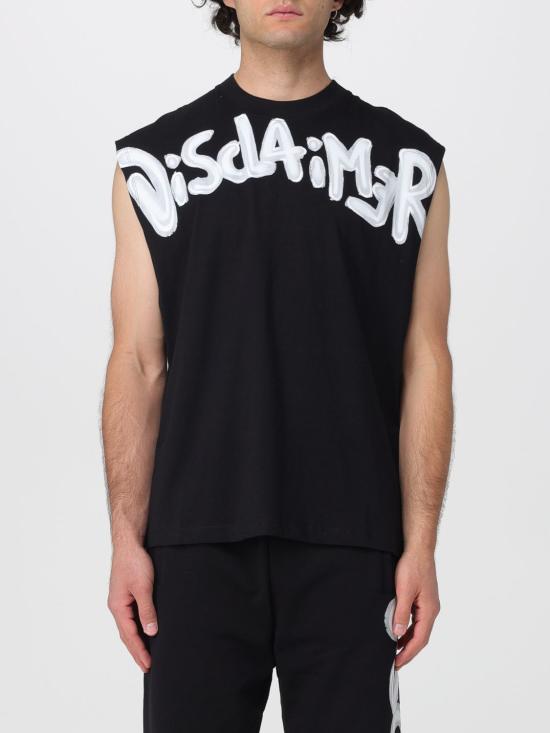 26SS 디스클레이머 민소매 티셔츠 26EDS55414 NERO FLUO Black 1