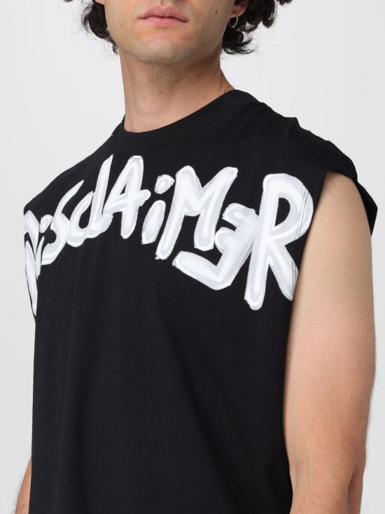 26SS 디스클레이머 민소매 티셔츠 26EDS55414 NERO FLUO Black 1 - DISCLAIMER