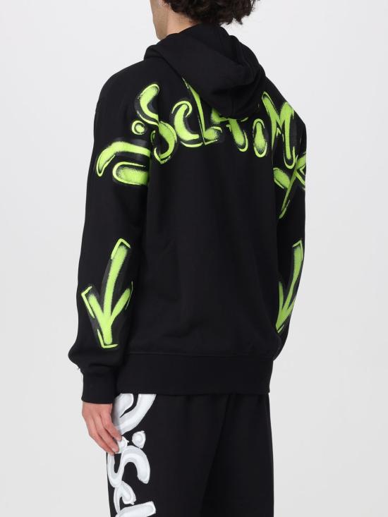 26SS 디스클레이머 후드 티셔츠 55400 NERO ST G FLUO Black 1 - DISCLAIMER