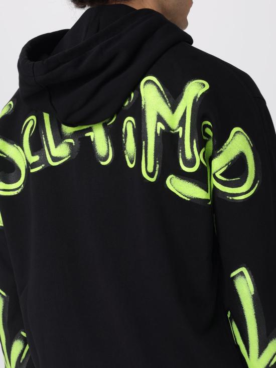 26SS 디스클레이머 후드 티셔츠 55400 NERO ST G FLUO Black 1 - DISCLAIMER