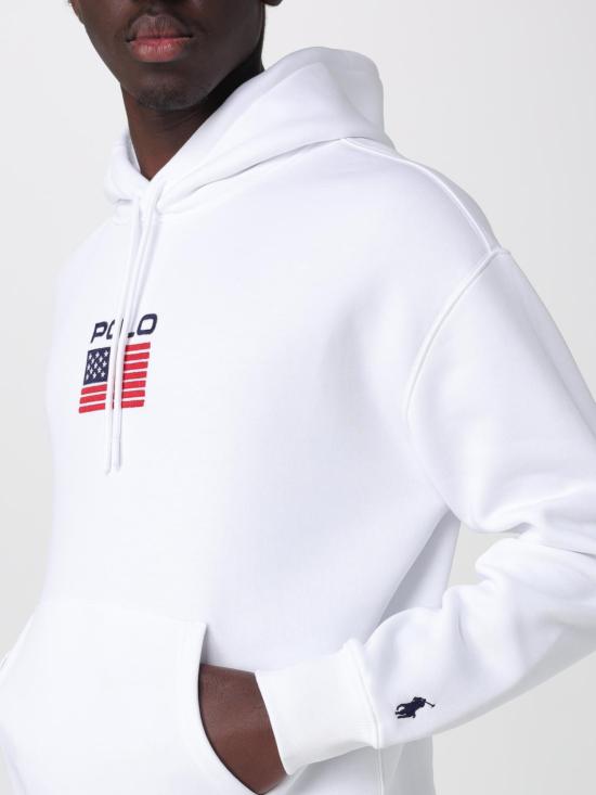 26SS 폴로 랄프로렌 후드 티셔츠 710P05442 001 White - POLO RALPH LAUREN
