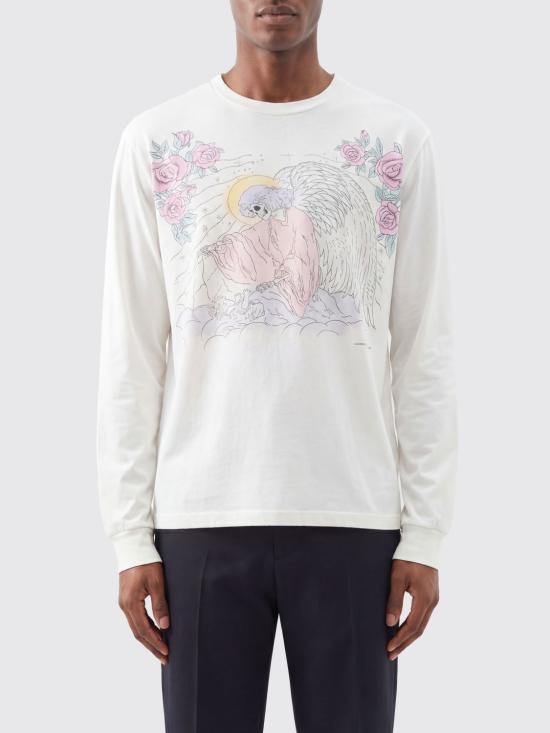 26SS 아워레가시 크루즈 롱슬리브 폴른 엔젤 프린트 M2266CFP White