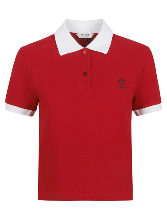 26SS 베르사체 폴로 티셔츠 10242351A176812RC90 Red