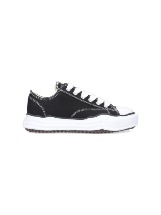 26SS 메종 미하라 야스히로 피터슨 OG 솔 캔버스 로우 A01FW702BLACK