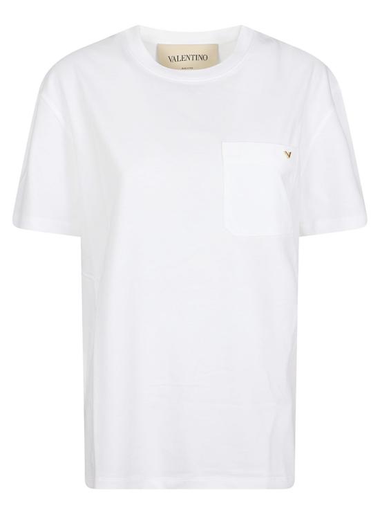 26SS 발렌티노 가라바니 반팔 티셔츠 8V0MG10VBGR 0BO White