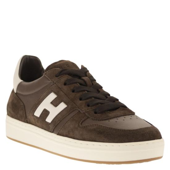 26SS 호간 스니커즈 HXM6680FZ00UHC0CAJ Brown - HOGAN
