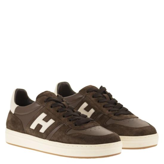 26SS 호간 스니커즈 HXM6680FZ00UHC0CAJ Brown - HOGAN
