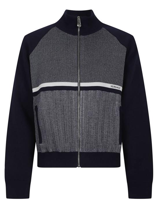 26SS 베르사체 집업 니트 10236251A174171U040 Black
