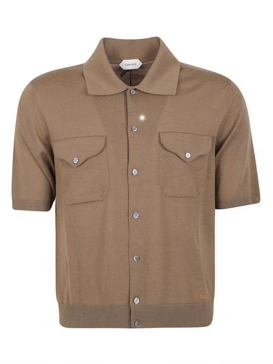 26SS 베르사체 반팔 셔츠 10235551A174081N100 Brown