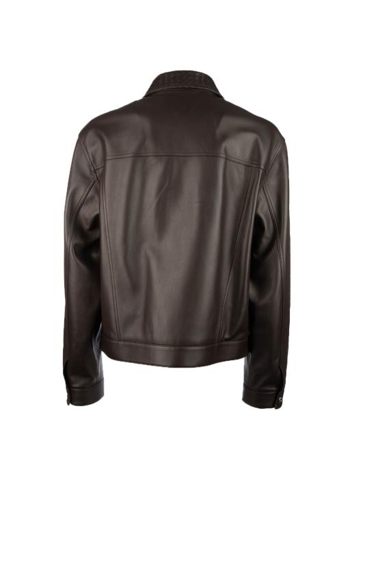 26SS 보테가베네타 가죽 자켓 869367V64W0 2608 Marrone - BOTTEGA VENETA