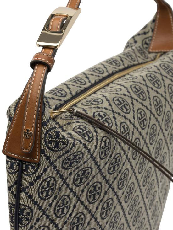 26FW 토리버치 T 모노그램 벌룬 백 177028405 Beige - TORY BURCH