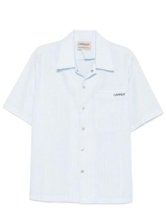 26SS 카레르 반팔 셔츠 BECK SHORT SLEEVE CHECKS SHIRT BLUE Blue