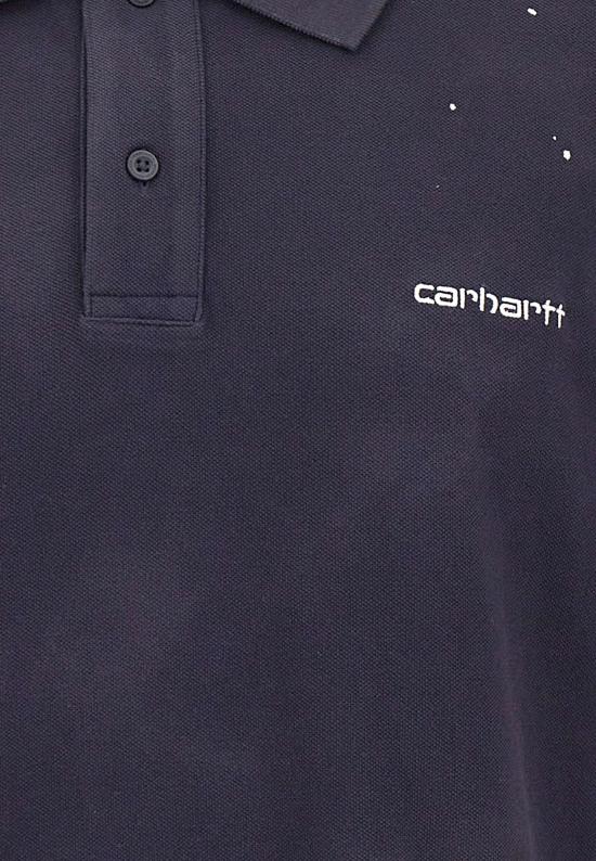 26FW 칼하트 WIP 폴로 티셔츠 I036856 1C EJ Dark navy - CARHARTT WIP