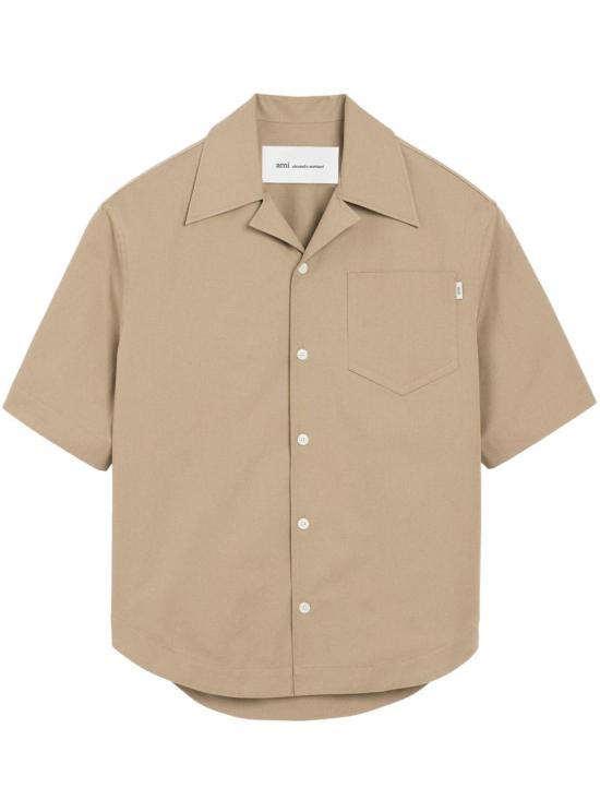 26SS 아미 셔츠 USH811 CO0214 A036 TAUPE BEIGE DOM
