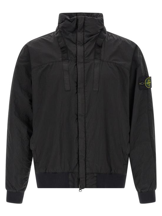 26SS 스톤 아일랜드 가죽 자켓 L1S15 4100064 S0020 V0029 BLACK DOM