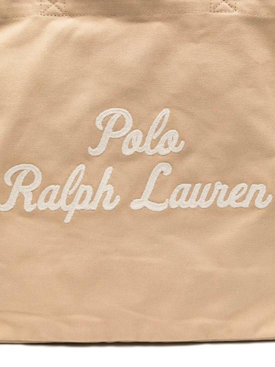 26SS 폴로 랄프로렌 로고 자수 토트백 405962436002 CLA TAN DOM - POLO RALPH LAUREN