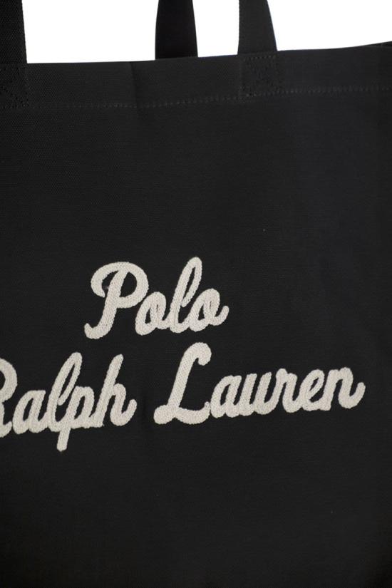 26SS 폴로 랄프로렌 로고 자수 토트백 405962436001 BLACK DOM - POLO RALPH LAUREN