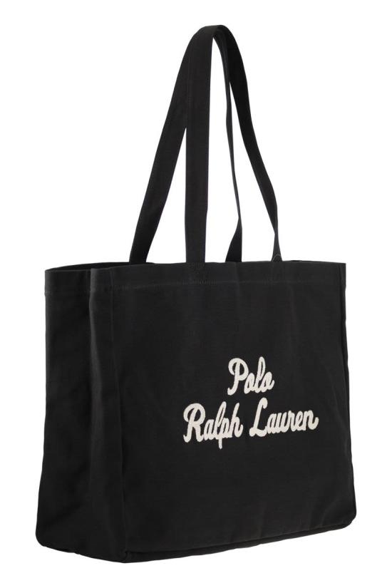 26SS 폴로 랄프로렌 로고 자수 토트백 405962436001 BLACK DOM - POLO RALPH LAUREN
