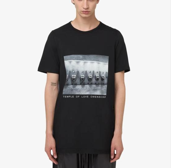 26SS 릭 오웬스 반팔 티셔츠 DU01F4274RIGEP4 0911 BLACK MILK - RICK OWENS