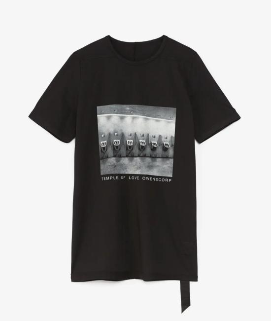 26SS 릭 오웬스 반팔 티셔츠 DU01F4274RIGEP4 0911 BLACK MILK
