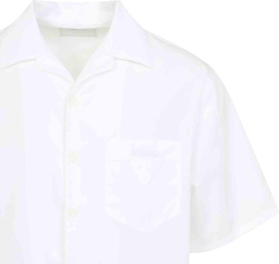 25FW 프라다 반팔 셔츠 UCS524SOOO10IVF0009BIANCO DIVERS - PRADA
