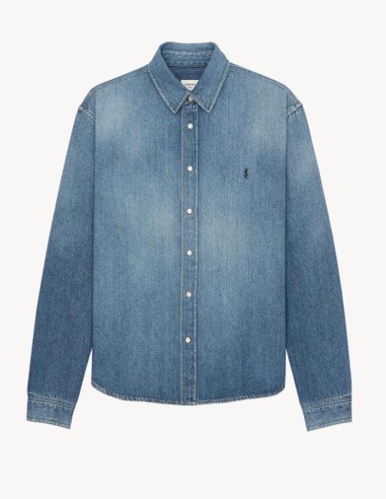 26SS 생로랑 데님 셔츠 862246Y29YA 4428 HORIZON BLUE