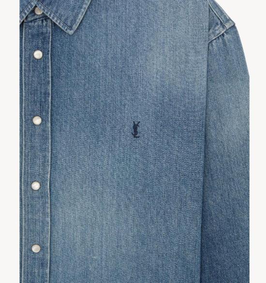 26SS 생로랑 데님 셔츠 862246Y29YA 4428 HORIZON BLUE - SAINT LAURENT
