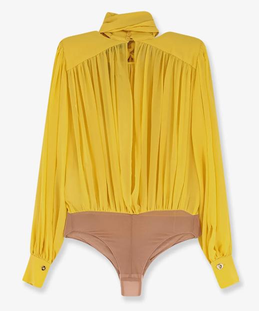 26SS 엘리자베타프랜치 바디수트 티셔츠 CB00661E2 EV4 SUN - ELISABETTA FRANCHI