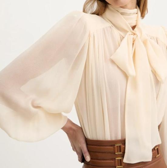 26SS 엘리자베타프랜치 바디수트 티셔츠 CB00661E2 193 BURRO - ELISABETTA FRANCHI