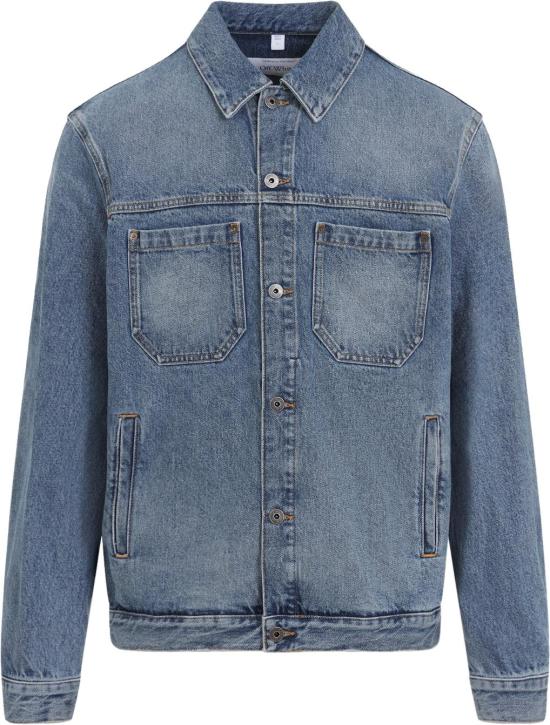 26SS 오프화이트 데님 자켓 44MYE09QS26D002400LIGHTMEDIUMBLUE DIVERS - OFF WHITE