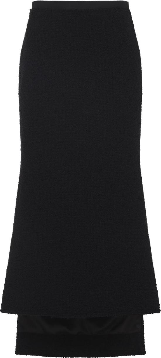  랑방 롱 스커트 RWST00056135H2510BLACK DIVERS - LANVIN