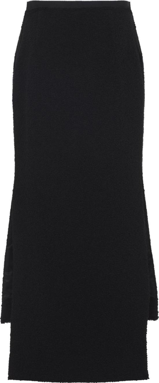  랑방 롱 스커트 RWST00056135H2510BLACK DIVERS - LANVIN