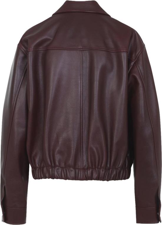 26SS 베르사체 가죽 자켓 10228131A168851RC30DARKBURGUNDY DIVERS - VERSACE