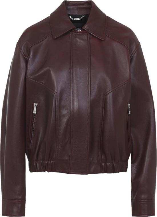 26SS 베르사체 가죽 자켓 10228131A168851RC30DARKBURGUNDY DIVERS - VERSACE