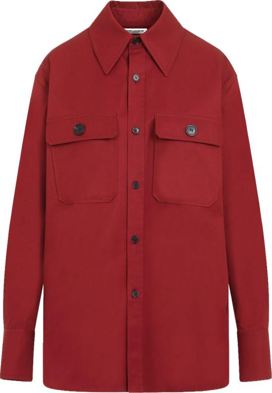 25FW 생로랑 긴팔 셔츠 786696Y3A996287ROUGEFONCE DIVERS - SAINT LAURENT
