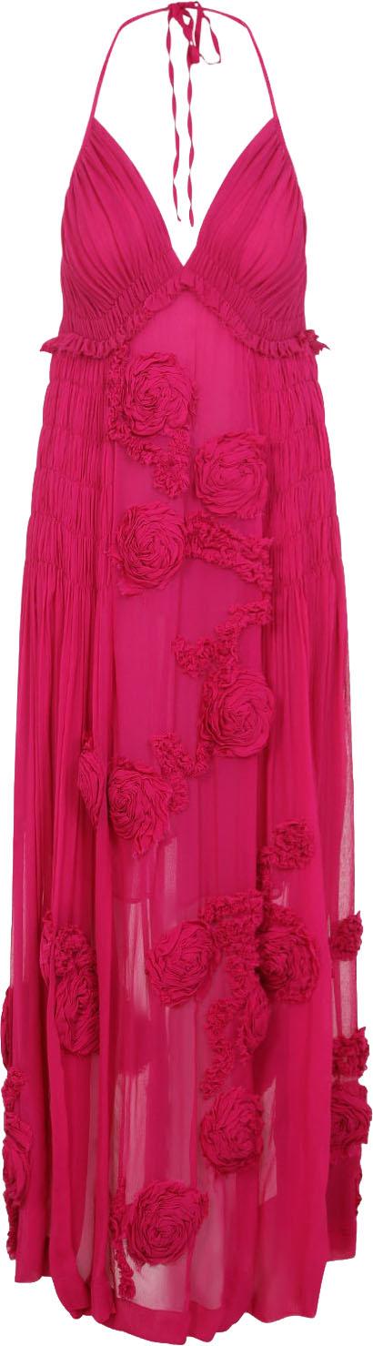 26SS 드리스 반 노튼 미디 원피스 2610110323376304FUCHSIA DIVERS - DRIES VAN NOTEN