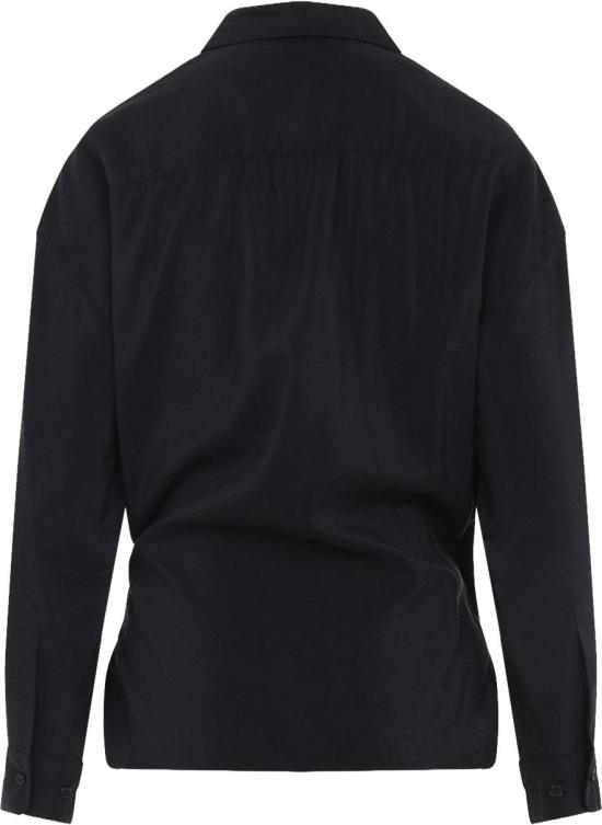 26SS 르메르 스트레이트 칼라 트위스트 셔츠 SH1141LF1308BK999BLACK DIVERS - LEMAIRE