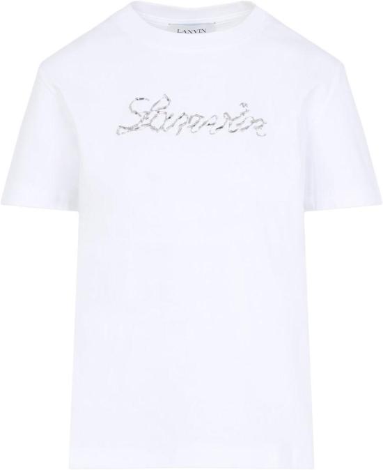 25FW 랑방 반팔 티셔츠 RWTS9030J176P2501OPTICWHITE DIVERS - LANVIN