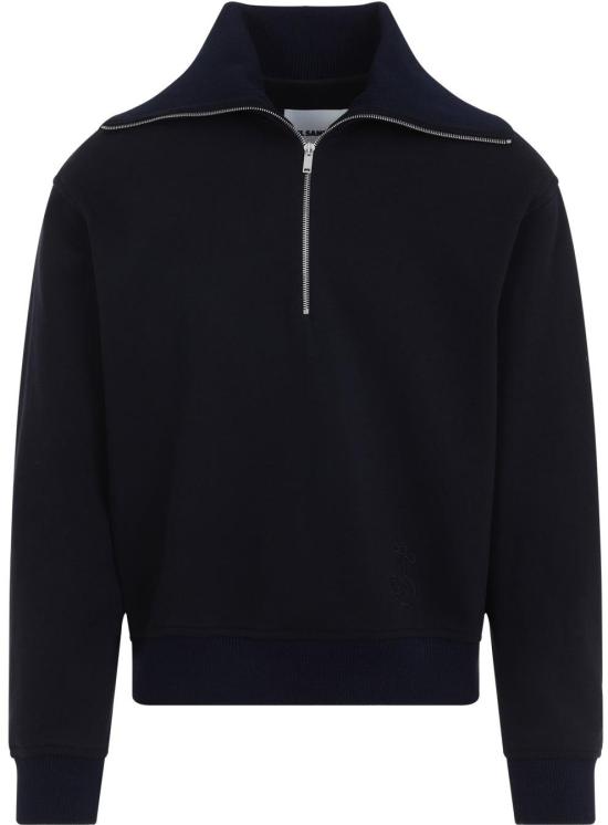 26SS 질샌더 집업 니트 J22GU0146J20245401NAVY DIVERS