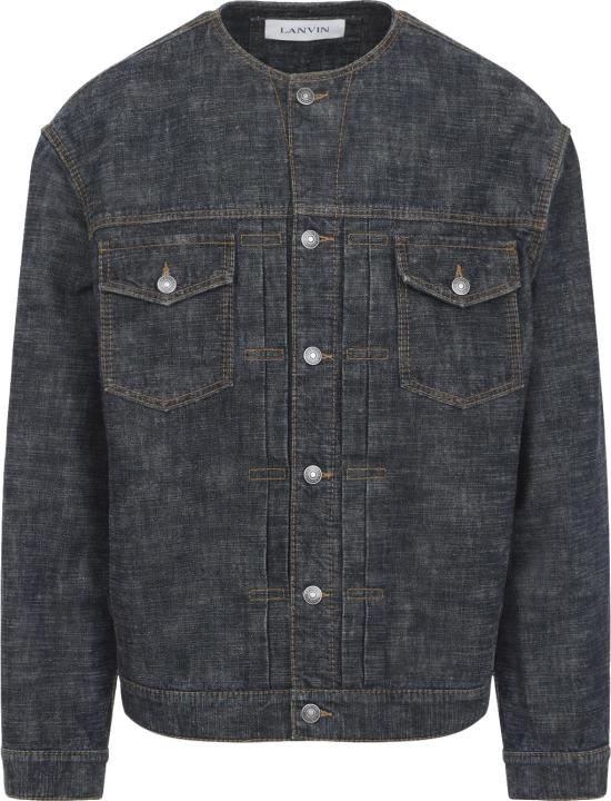 25FW 랑방 데님 자켓 RMJA0317D096H2529NAVYBLUE DIVERS - LANVIN