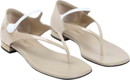 25FW 미우미우 샌들 5Y468EF01006EF0J34SABBIABIANCO DIVERS - MIU MIU