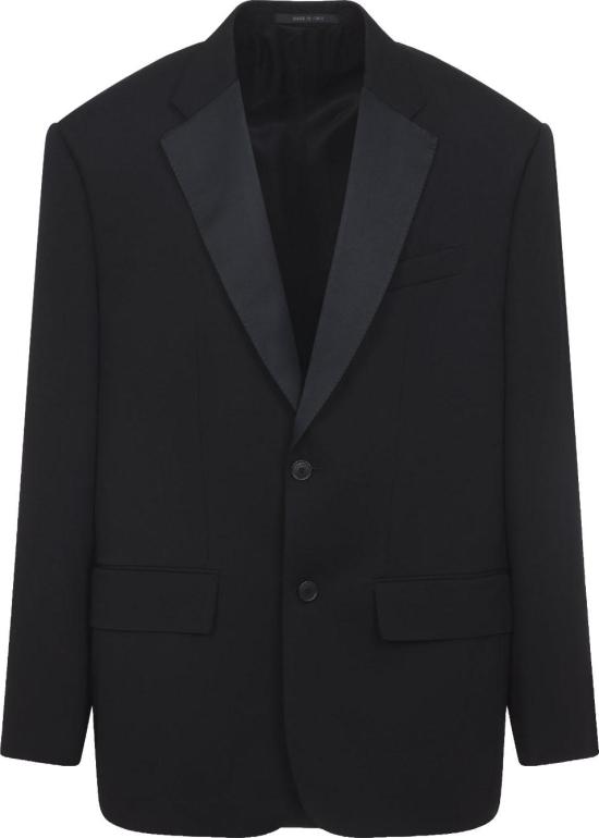 26SS 발렌시아가 싱글 브레스티드 블레이저 857393TNT391000BLACK DIVERS - BALENCIAGA