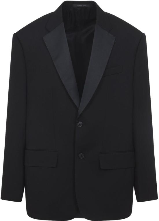 26SS 발렌시아가 싱글 브레스티드 블레이저 857393TNT391000BLACK DIVERS