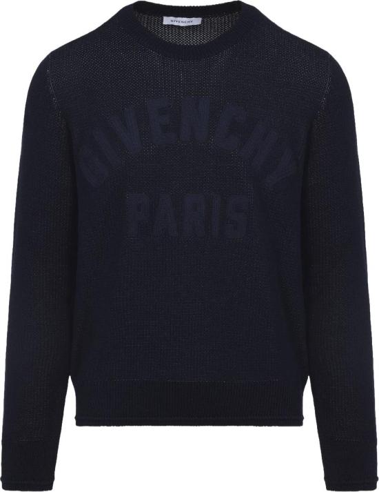26SS 지방시 스웨터 BM90W44YNX499DARKNAVY DIVERS - GIVENCHY