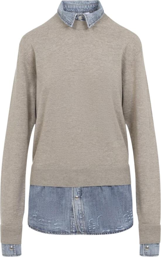 26SS 아크네 스튜디오 레이어드 울 점퍼 A60670AEKBEIGE DIVERS - ACNE STUDIOS