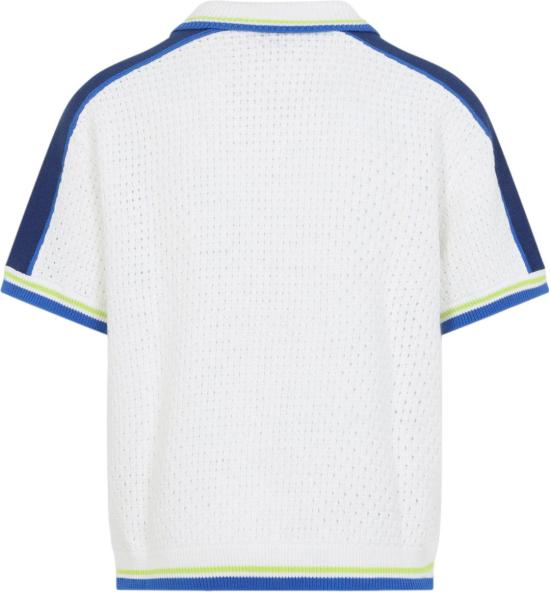 26SS 카사블랑카 반팔 셔츠 MSS26KW131001WHITEBLUE DIVERS - CASABLANCA