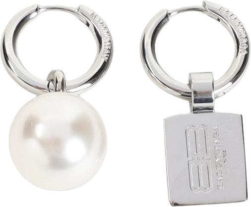 26SS 발렌시아가 이어링 869745TZ03S7645SHINYSILVERWHITE DIVERS - BALENCIAGA